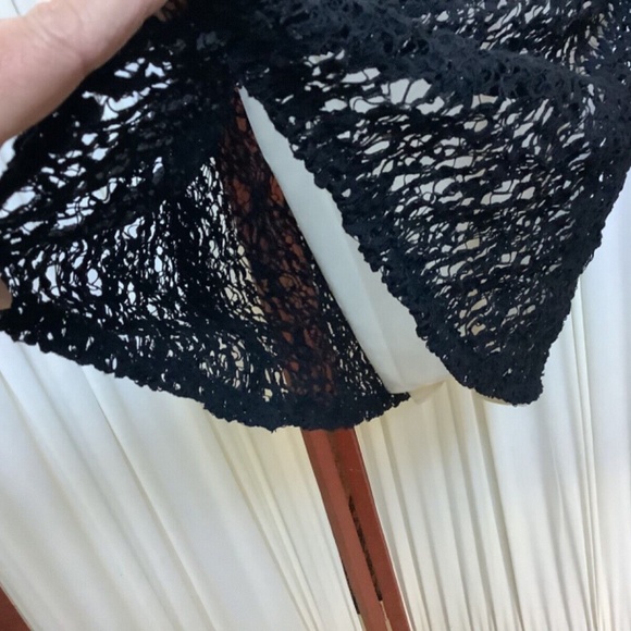 Jay Godfrey Womans Mini Dress White Silk Black Embroidery Size 8 - Picture 11 of 11